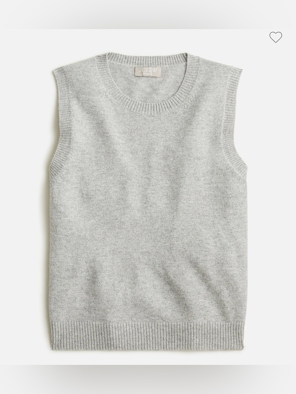 NWOT New JCrew Cashmere crewneck sweater shell